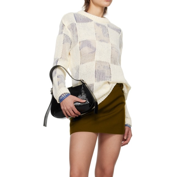 OPEN YY Khaki belted Mini skirt - Picture 2 of 10